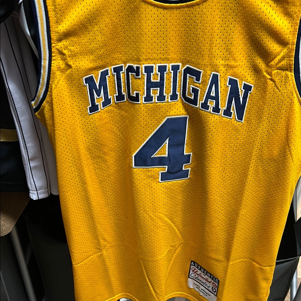 Michigan Yellow Basketball Jersey